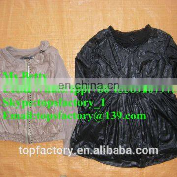 Super quality used leather jackets bales