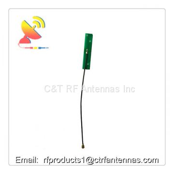 Custom embedded WIFI Antenna Dual-Band 2.4G 5G PCB RG1.13 Black with U.FL connector