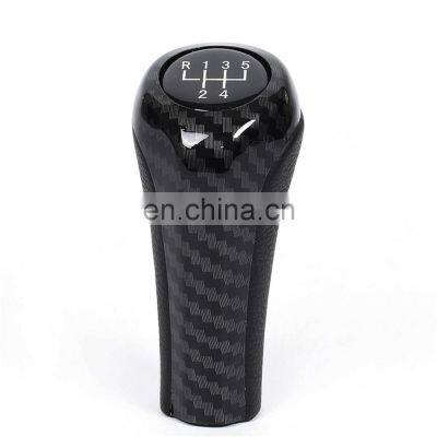 Auto Gear Stick Knob gear shift knob Car Carbon Fiber gear Shift Lever Knob For BMW