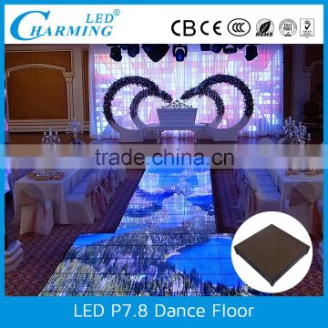 LED P7.8 Portable Rental led dance floor interactive LED dance floor