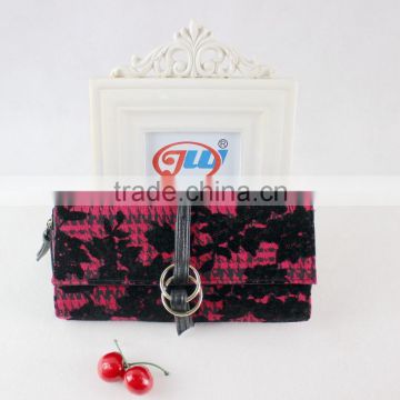 Fashion Design Women Elegant Wallet 3 Folded Purse Card Bag