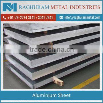 Durable and Highly Demanded Aluminium Sheet Available at Best Selling Rate