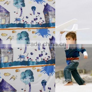for kids polyester fabric poly knit sp print factory direct sale printed fabric fabric printing fabric