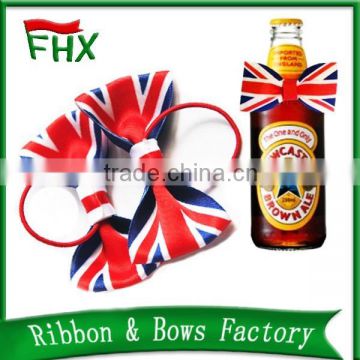 stretch elastic loop gift ribbon bow for bottle neck bow tie