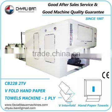 Semi Automatic V Fold Towel Hand Paper Embossing Machine