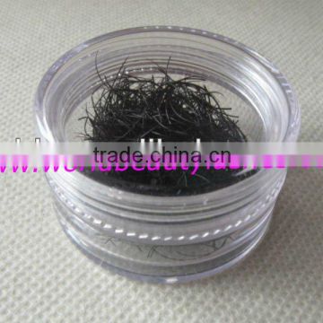 hot sale hand made PBT fiber loose silk mink lashes wholesale price packed in pot
