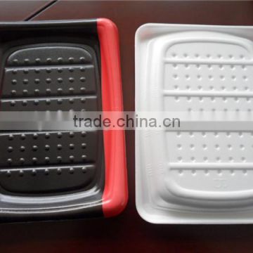 Disposable PS plastic supermarket frozen food tray