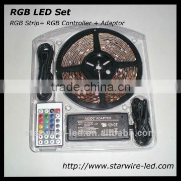 Hot selling RGB LED strip kit (5m SMD 5050 RGB led strip kit)