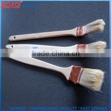 koko08 wooden handle acrylic bristles copper ferrule angle radiator paint brush