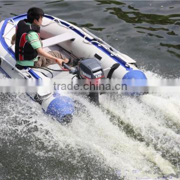 new design top-sale high speed rigid inflatable boat with outboard motor