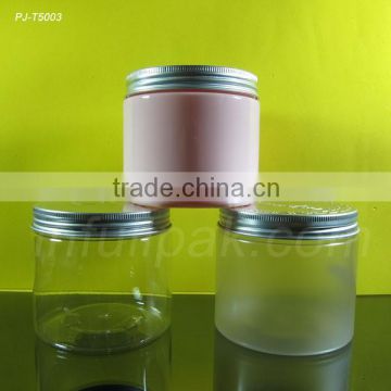 500ml Plastic PET Jar with aluminum cap/lid