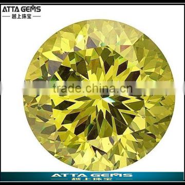 fancy cz cubic zirconia golden yellow in stock