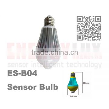 LED bulb with movement detector