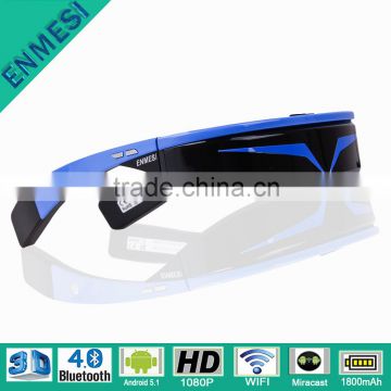 2016 Trend Android 1080P Bluetooth HD Custom Logo 3D Virtual Glasses with WIFI