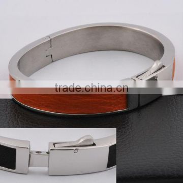 Stainless Steel Women Hand Bracelets Leather Bracelet(GB10432)