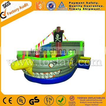 Factory price pirate ship inflatable obstacle course A5020