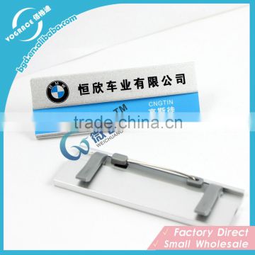 Durable Aluminum Alloy Nameplate with Safty Pin