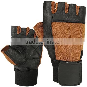 REAL LEATHER WEIGHT LIFTING GLOVES, GYM GLOVES, FITNESS GLOVES