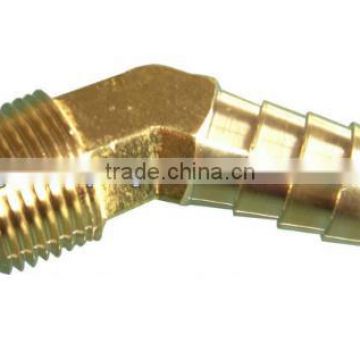 NPT nipple male hex reducing brass threaded hose barb connector