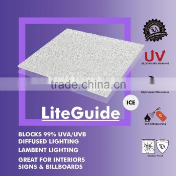 Extruded Embossed Lexan Polycarbonate PC Sheet (Solid Embossed LiteGuide)