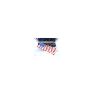 Colorful Macbook Air Silicone Keyboard Covers With USA Flag Customized