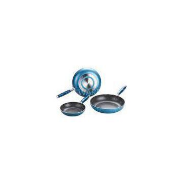 24cm Blue Aluminum Frying Pan , Nonstick Ceramic Pans Kitchen Ware