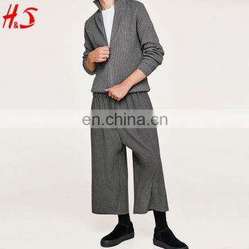 China Factory Wholesale Men Casual Stylish Wide Leg Trousers