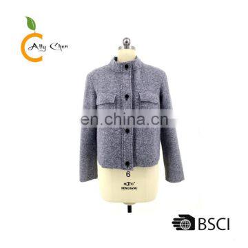 Two chest pockets with flaps womens jackets and coats