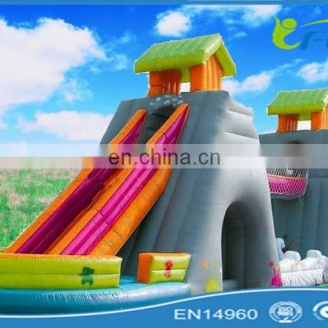 PVC giant inflatable slide inflatable dry slide inflatable castle slide for park