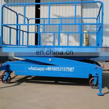7LSJY Shandong SevenLift 1000KG 3m high manual Electrical Power Hydraulic Scissor heavy duty electric hydraulic lift table