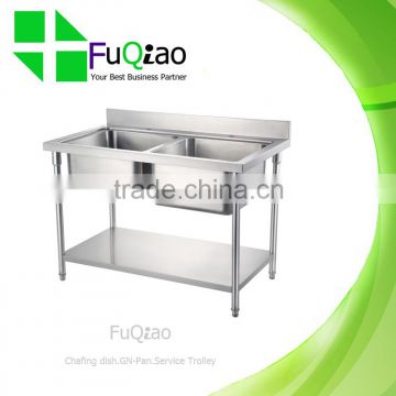 Wholesale Kitchen Stainless Steel Sink Work Table for Restaurant Hotel Family