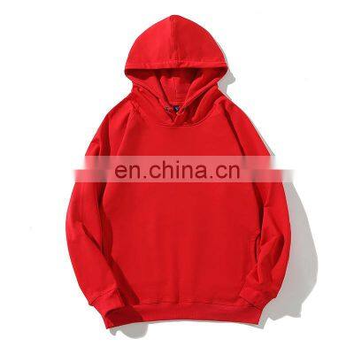 2021 Wholesale 100%Cotton Good Quality custom printed hoodie Cheap Men Plain Slim Fit Black Hoodies