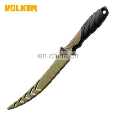 Multi-purpose fishing Knife Outdoor Fishing Gear Camping Stainless Steel  Fish Fillet knife Like Plastic Non-slip Handle