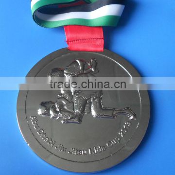 Custom logo cheap abu dhabi jiu jitsu kids cup zinc alloy medal