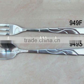 ss short coffee spoon and ss fruit fork