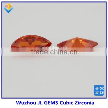 Wuzhou jl gems Synthetic Orange Marquise Cubic Zirconia Gem