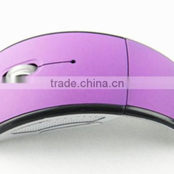 colorful mini folding wireless optical mouse