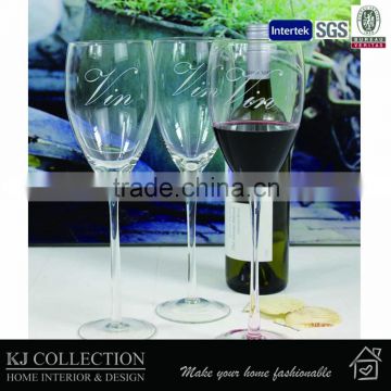Customize Clear Crystal Wine Glass With Long Stem/Goblet