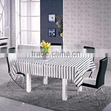 Outdoor wholesale colorful stripe PVC tablecloth