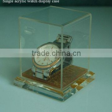 Single acrylic watch display case