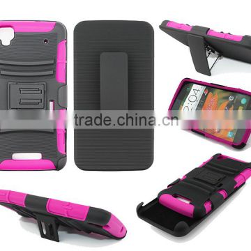 Rugged protective holster case for ZTE N9520 stand plastic cover