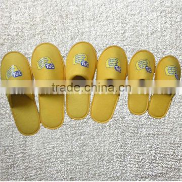 Disposable hotel for family use terry parent-children match slippers