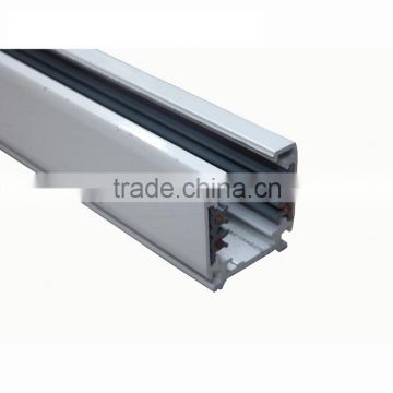 square aluminum 3 phase 4 wires led track rail conector LED Commercial Lighting Track Rail Accessory