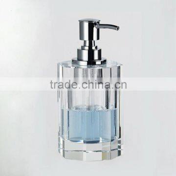 decorative glass soap liquid bottle