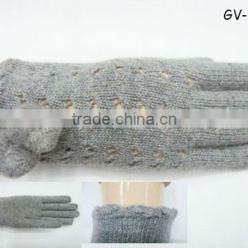 2013 Acrylic winter ladies fashion gloves