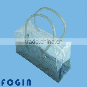 pvc clear plastic handle bags