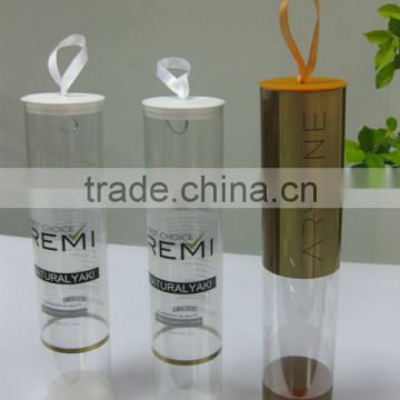 printed clear plastic hair extension tube for sale