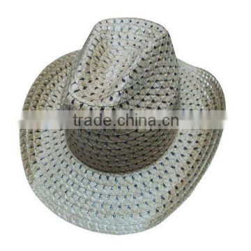 Newly First Grade fashion men's paper straw cowboy hats