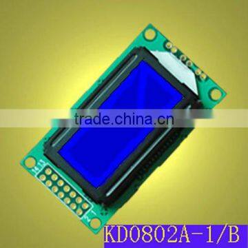 8x2 character blue LCD module with ST7066