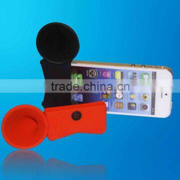 eco-friendly rubber speaker and stand for iphone 5/4...